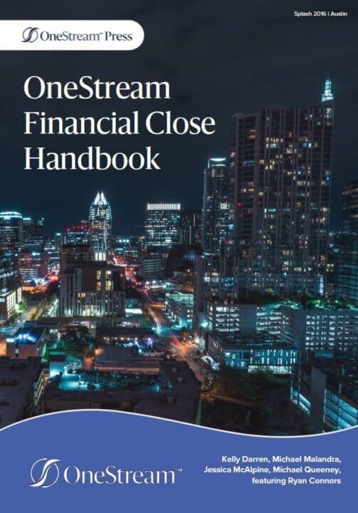 onestream financial close handbook